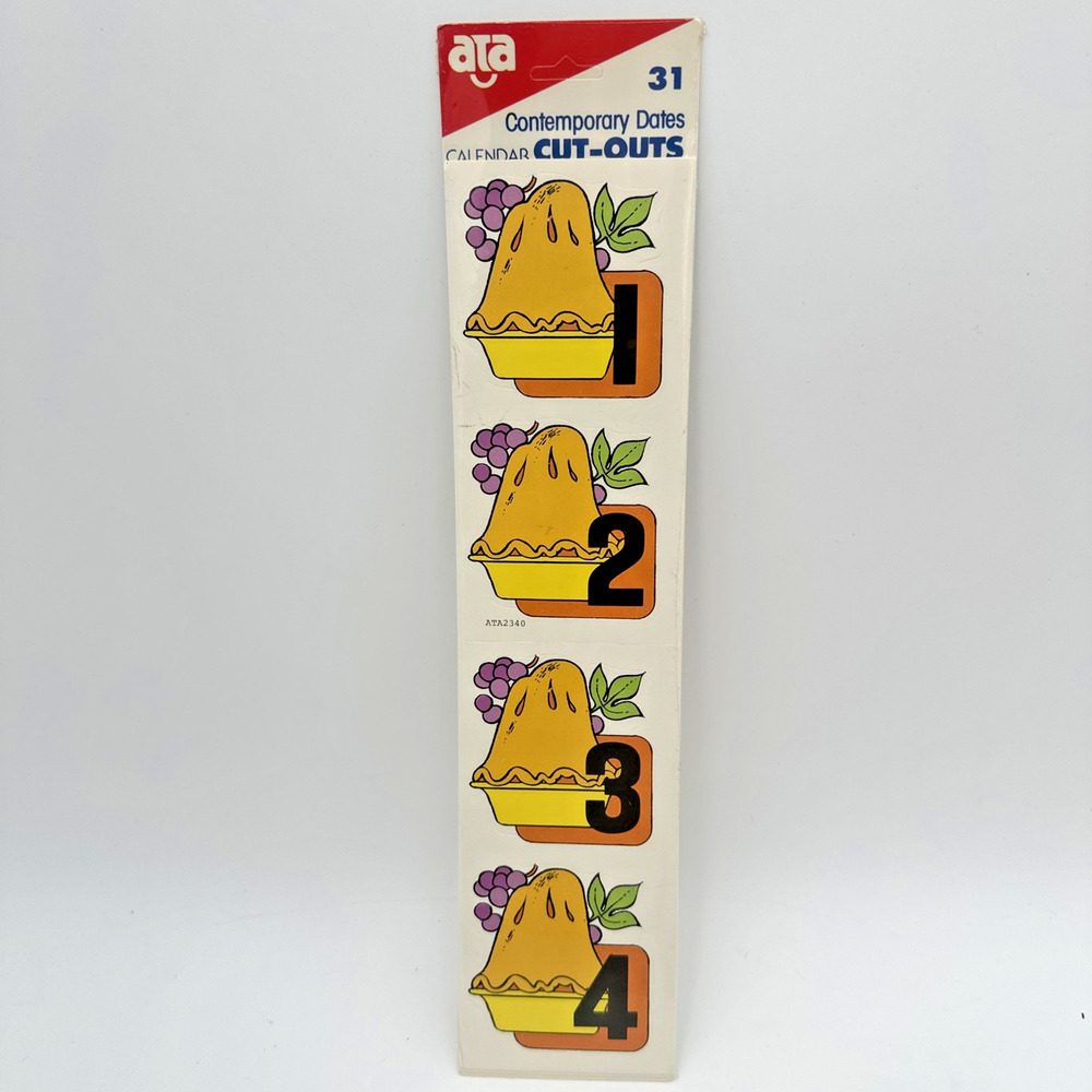 Vintage ATA Bulletin Board Border Numbers Math School Classroom Decoration Fall